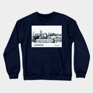 Lansing Michigan Crewneck Sweatshirt